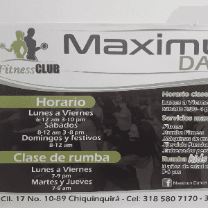 Maximun Dance Fitness Club-CHIQUINQUIRA-Boyacá