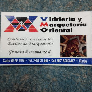 Vidriería y Marqueteria Oriwntal-TUNJA-Boyacá